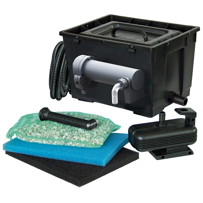 Newa Pond Filtro Pratico adv 5000 con UV-C Sistema Filtrante per Laghetto