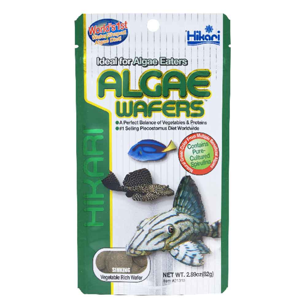 Hikari Algae Wafers per Pulitori e altri pesci vegetariani 82gr