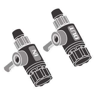 Hydor Rubinetto di ricambio IN/OUT per Prime 20 e 30 1pz