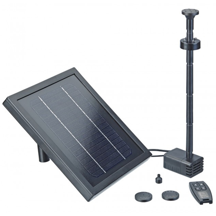 Pontec PondoSolar 250 Control Sistema a Pannello Solare con pompa e giochi d'acqua