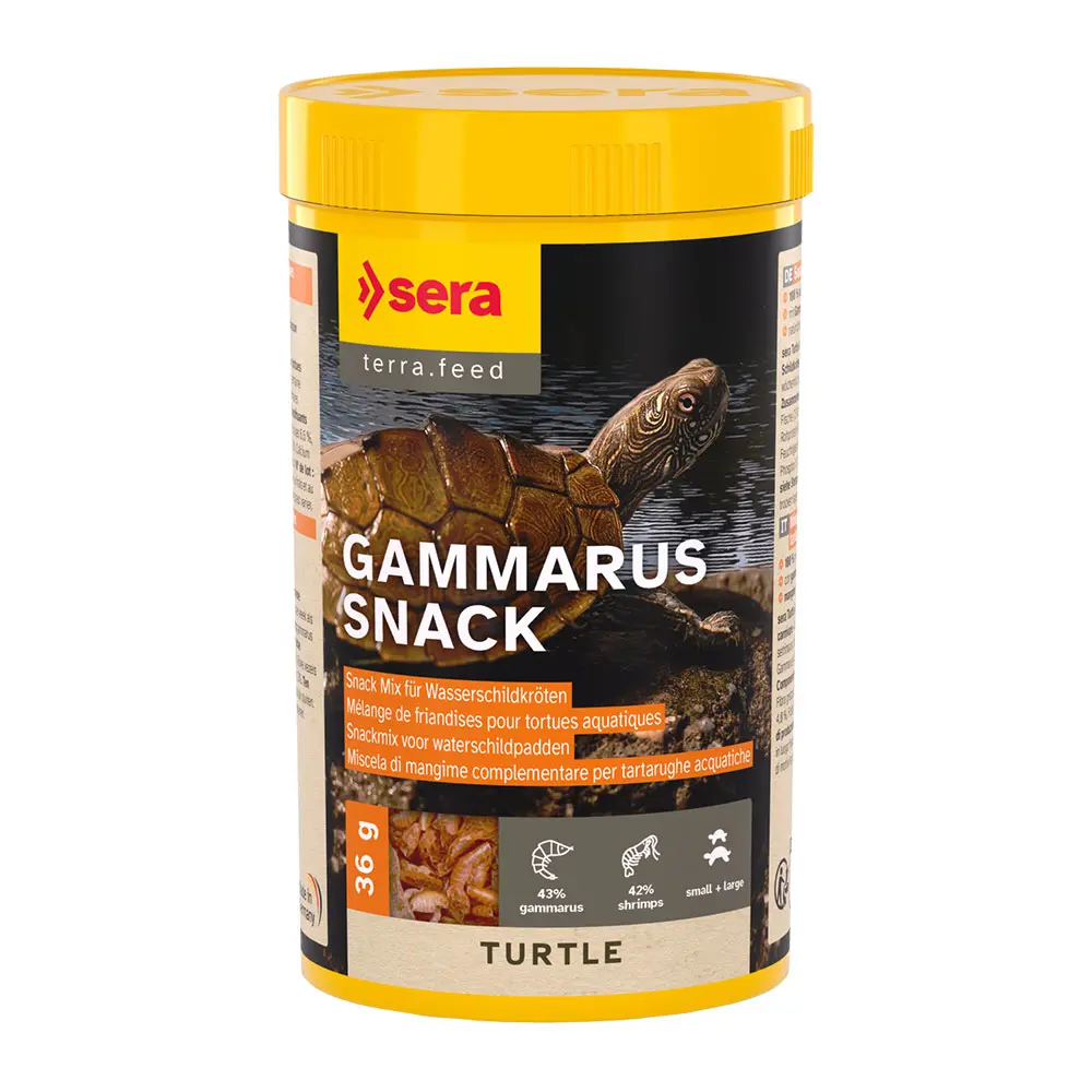 Sera Adult Gammarus Snack Nature Leccornie con Gammarus per Tartarughe e Sauri 250ml 36g