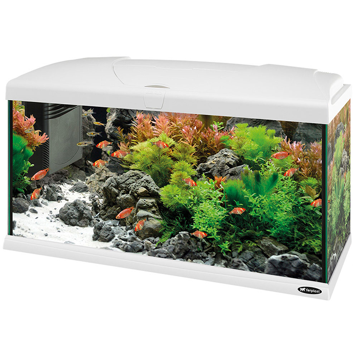 Ferplast Acquario Capri 80 Led Bianco completo 100 Litri 80x31,5xh46,5 cm