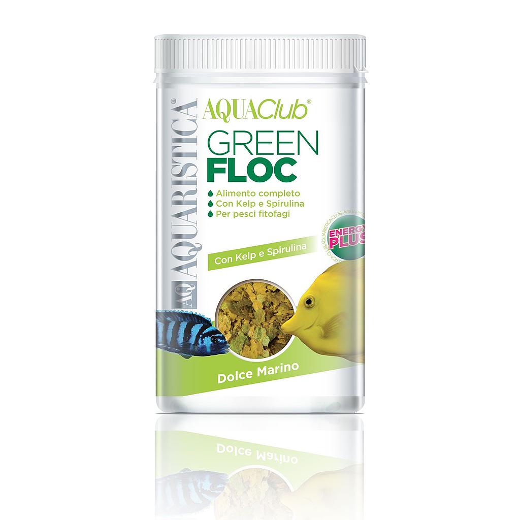 AQ Aquaristica Green Floc Alimento vegetale in scaglie 170ml 22g