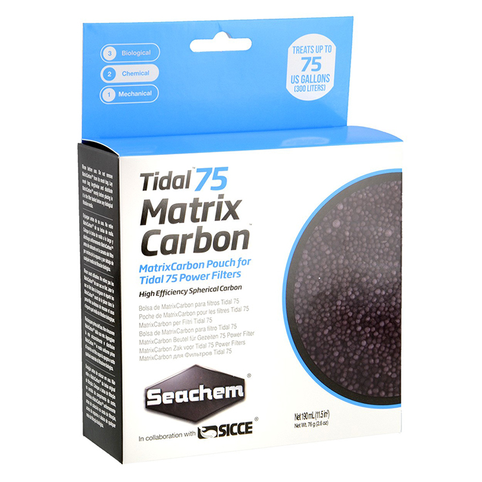 Seachem Matrix Carbon per Tidal 75 190ml 76g per 300lt