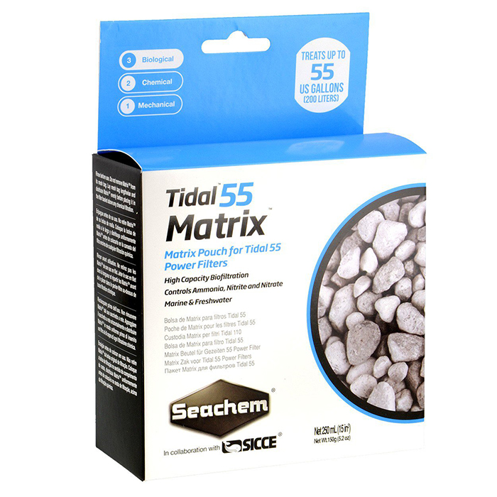 Seachem Matrix 55 Zeolite per Tidal 55 250ml 150g per 200lt