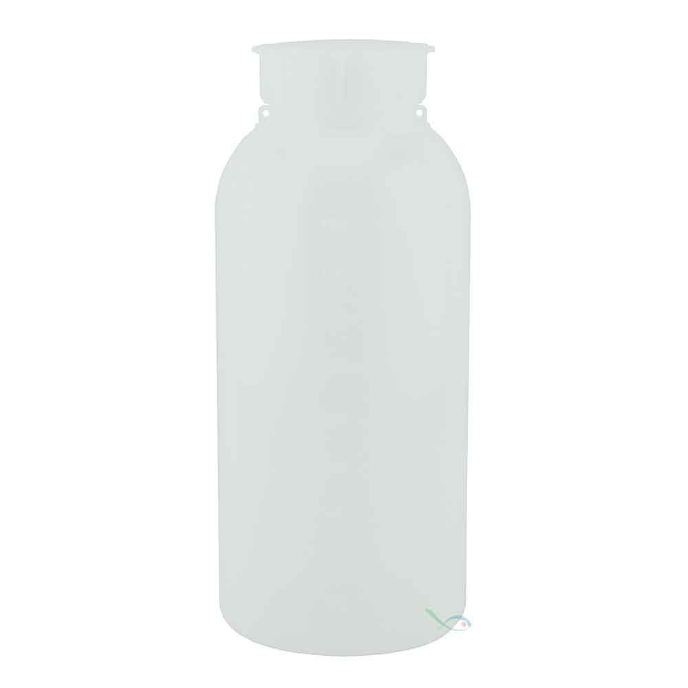 Bottiglietta in Plastica Alimentare Semitrasparente Graduata con Tappo esterno ed interno 1000ml