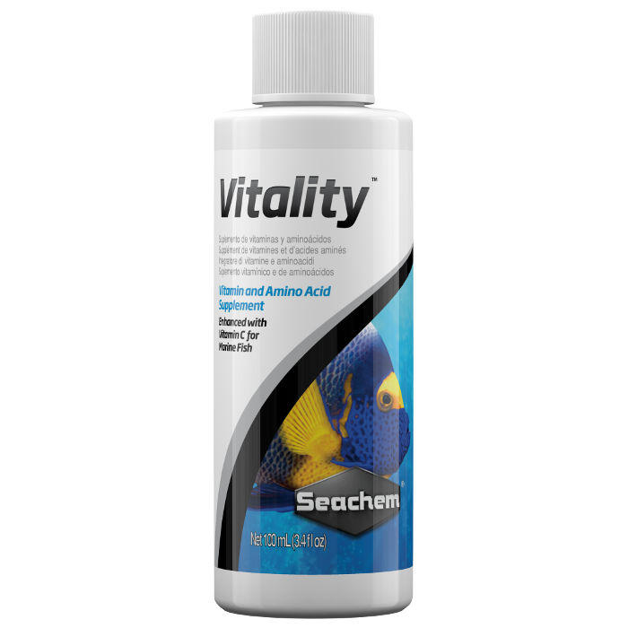Seachem Vitality Vitamine amminoacidi elementi traccia per pesci marini 100 ml
