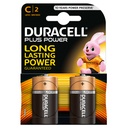 Duracell Batteria Pila Plus Power  Mezza Torcia C 2  2pz
