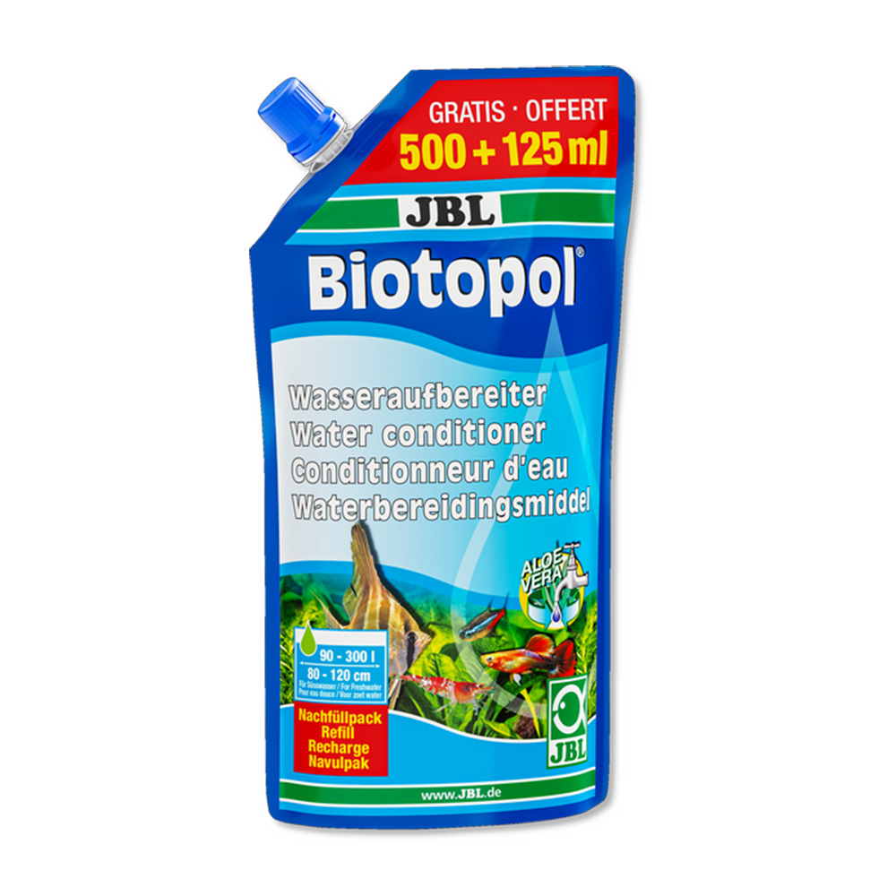 Jbl Biotopol Ricarica Biocondizionatore dolce e marino 500 ml 125 ml omaggio in busta
