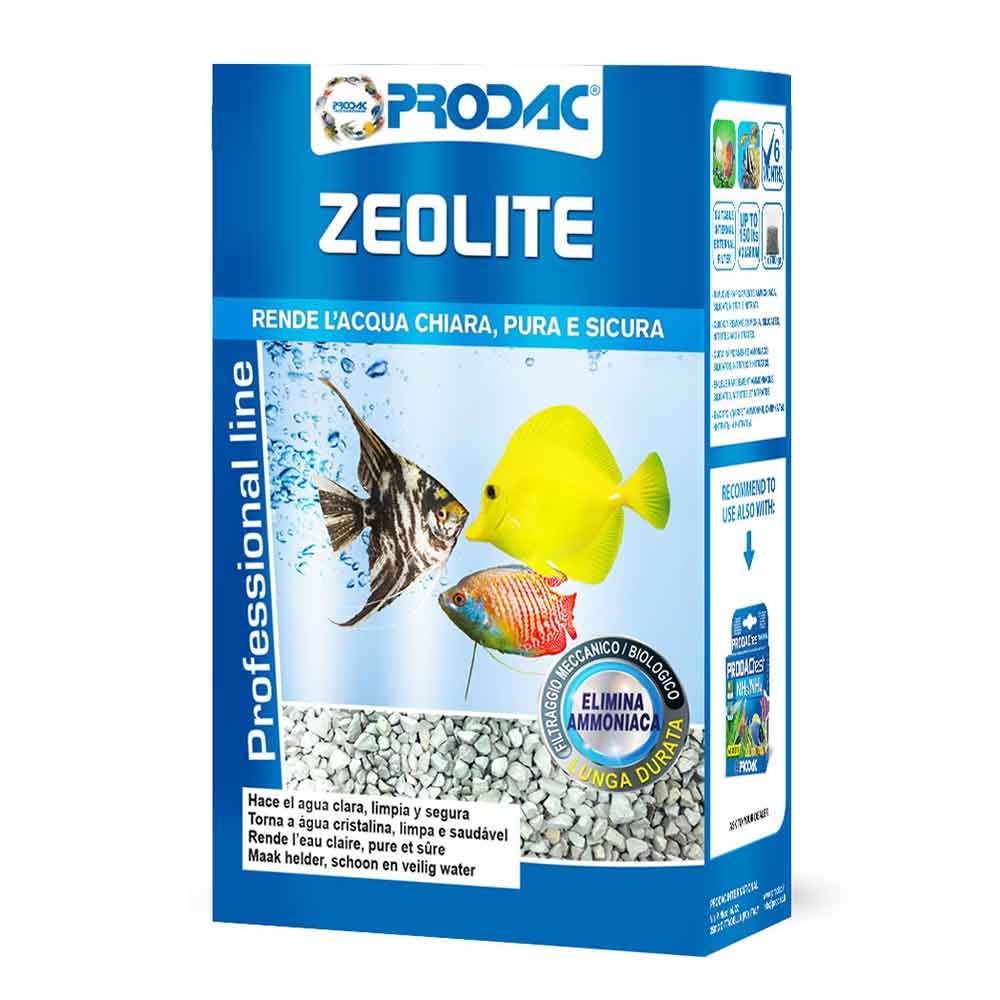 Prodac Zeolite neutralizza ammoniaca silicati nitriti e nitrati 700gr fino a 150lt