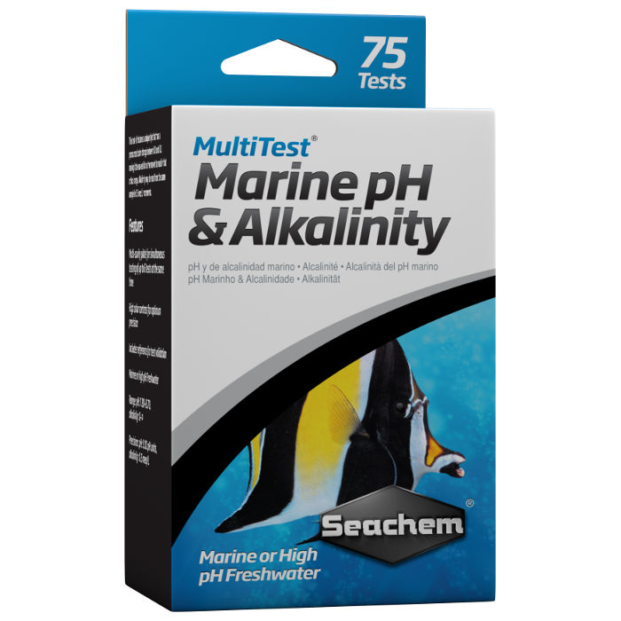 Seachem Multitest: Marine pH &amp; Alkalinity 75 test