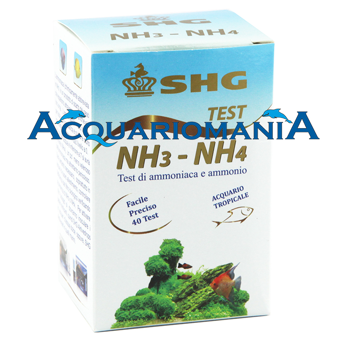 Shg Test NH3-NH4 Ammoniaca e Ammonio per acqua dolce 40 misurazioni