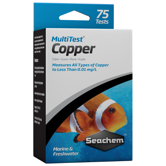 Seachem Multitest: Copper (Cu) 75 test