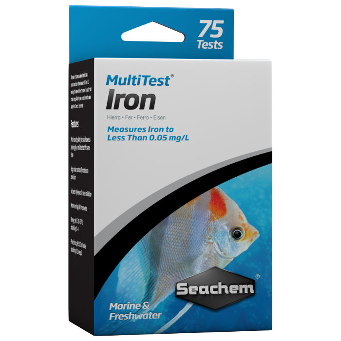 Seachem Multitest: Iron (Fe) 75 test