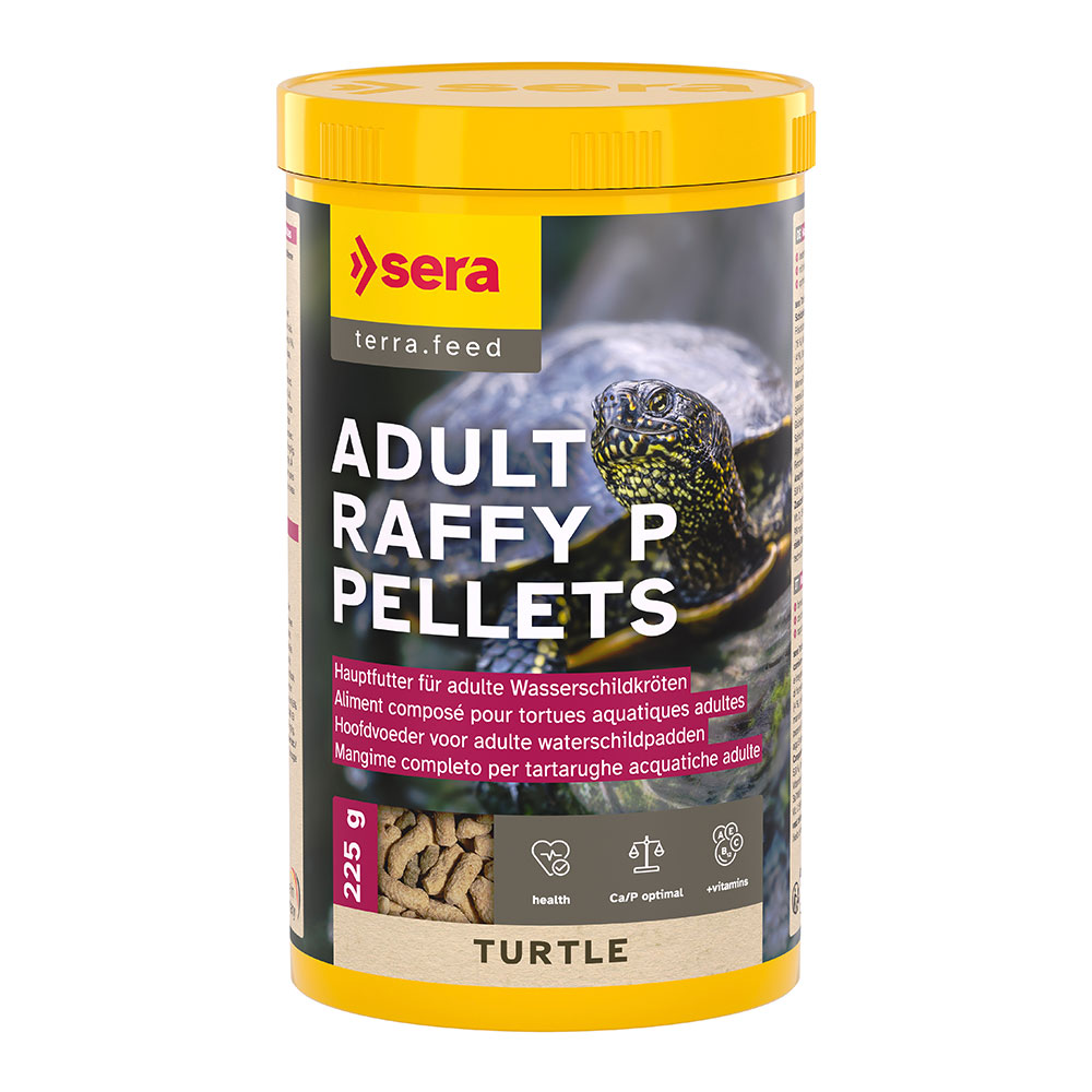Sera Turtle Adult Raffy P Pellets Alimento completo per Tartarughe d'acqua 1000ml 225g