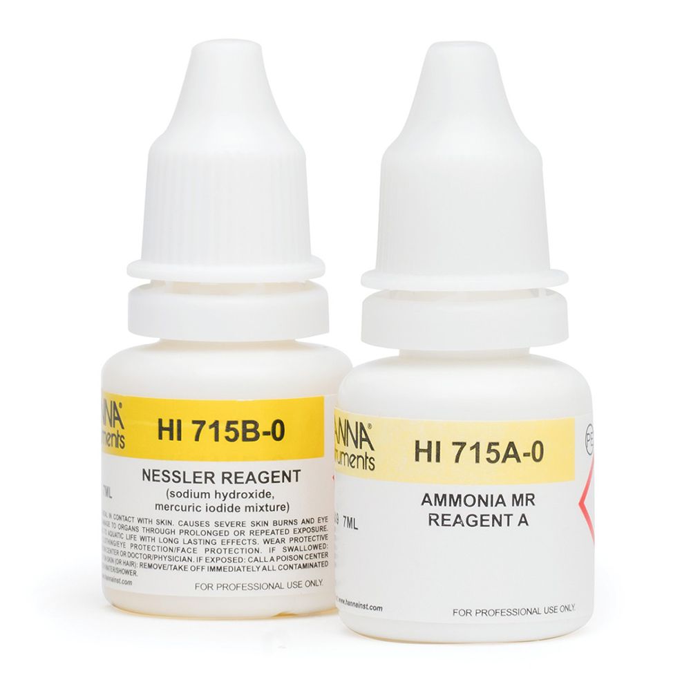Hanna Instruments HI715-25 Reagenti per HI715 Test Ammoniaca Fresh Water scala media 25Pz
