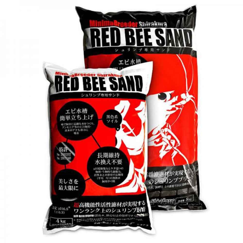 Shirakura Red Bee Sand Fondo specifico per Caridine 8 kg