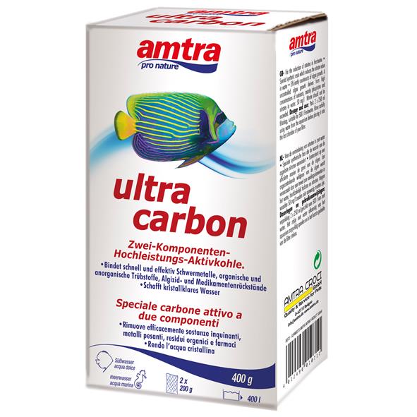 Amtra Ultra Carbon Carbone attivo bicomponente 400gr per 400Lt