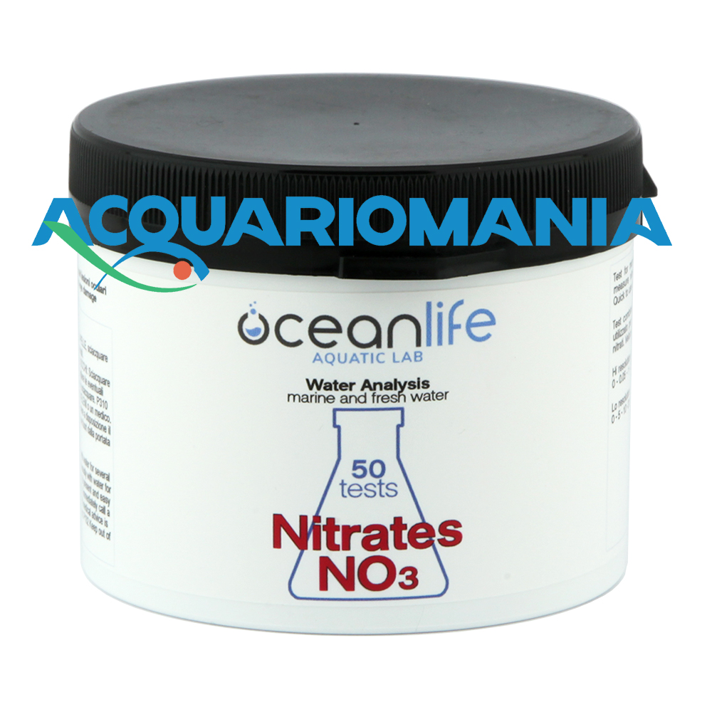 Oceanlife Test NO3 Nitrati V2 High/Low Resolution Dolce e Marino 50 Misurazioni