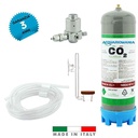 Acquariomania Impianto CO2 Minimum Classic Bombola 1300g con Riduttore di pressione Atomizzatore Twinstar e Tubo