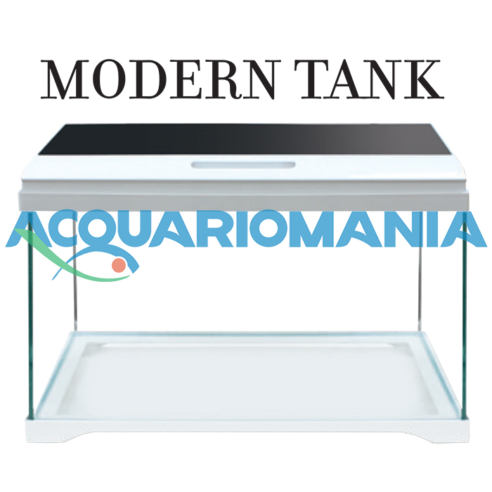 Amtra Modern Tank 40 Acquario in Vetro Extrachiaro completo di Filtro interno 28 litri e Illuminazione a Led 42,5cm