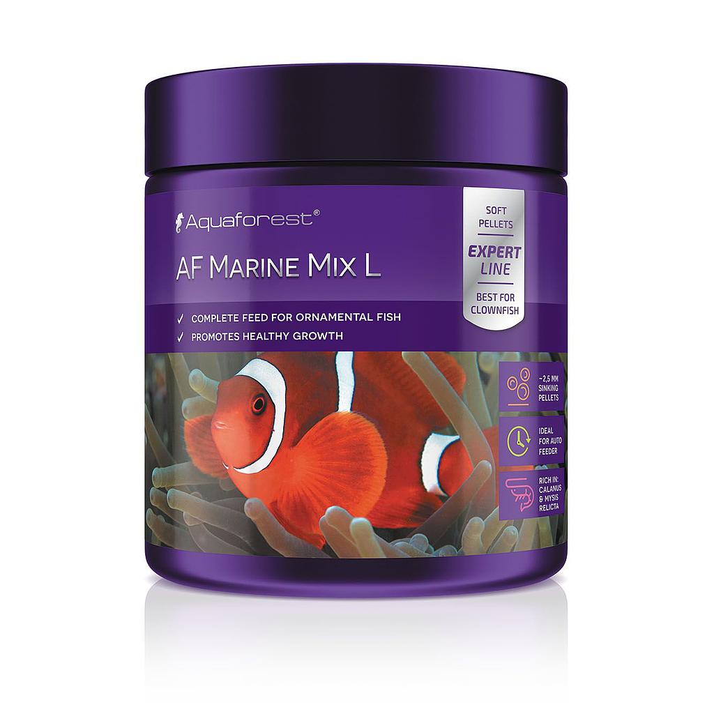 Aquaforest Marine Mix L Alimento granulare affondante 2,5mm per pesci marini 120g