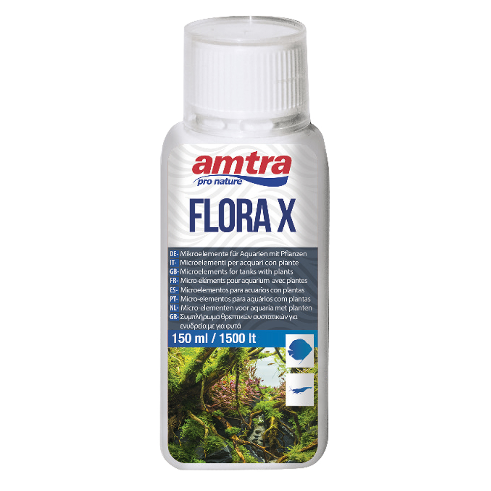 Amtra Flora X Fertilizzante Bio liquido Ferro e Microelementi 150ml