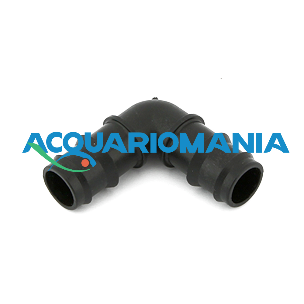 Curva a gomito in PVC 90 gradi per tubi in gomma 25/34mm