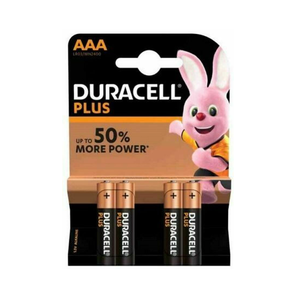 Duracell Batteria Pila Plus Ministilo AAA 4pz