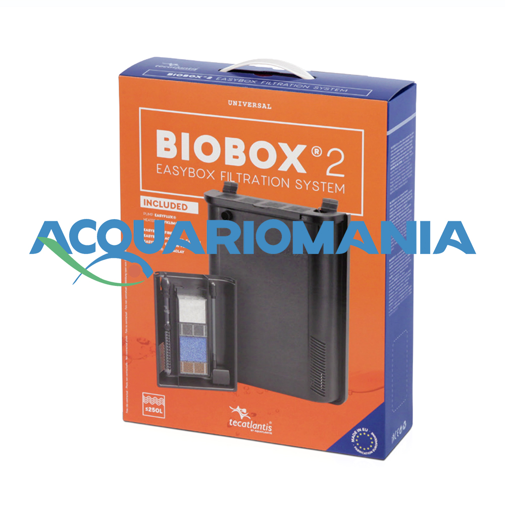 Aquatlantis Biobox 2 Easybox Filtration System Filtro interno completo per Acquari fino a 250 litri
