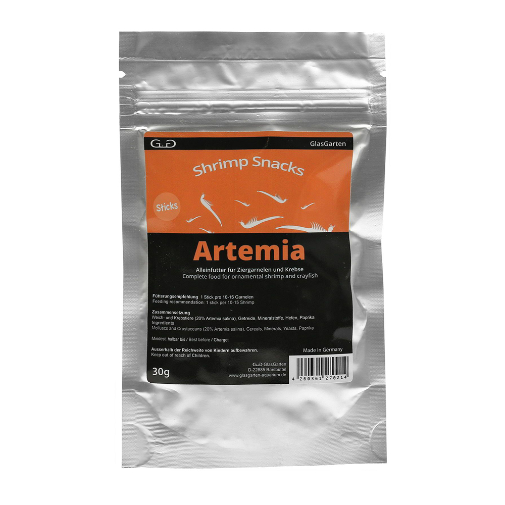 Glas Garten Shrimp Snacks Artemia per Gamberetti 30g