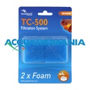Aquatlantis TC-500 Spugna di ricambio per Filtri interni 2pz