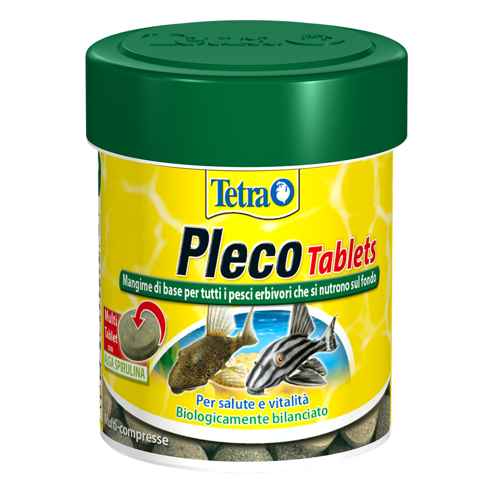 Tetra Pleco Tablets Compresse Premium per pesci erbivori da fondo 120 Tabs