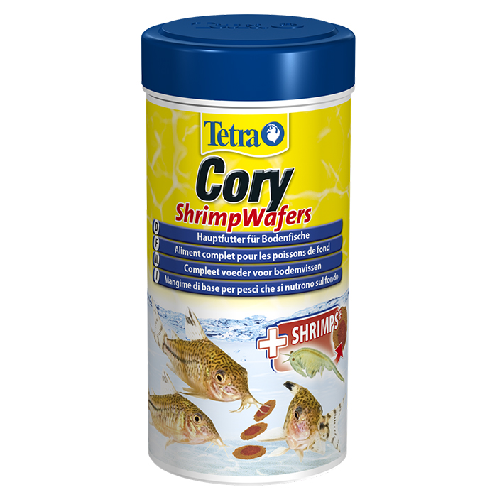 Tetra Cory Shrimp Wafers per Corydoras e pesci da fondo 100ml 40g