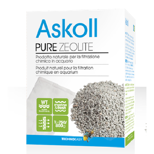 Askoll Pure Zeolite per filtrazione chimica in acquario 1 litro (750/800g)