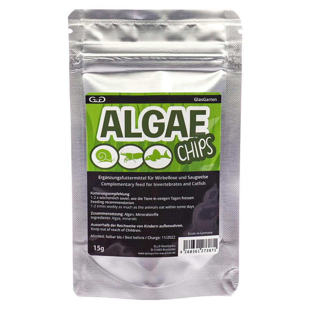 GlasGarten Algae Chips Alimento per Gamberetti 15g