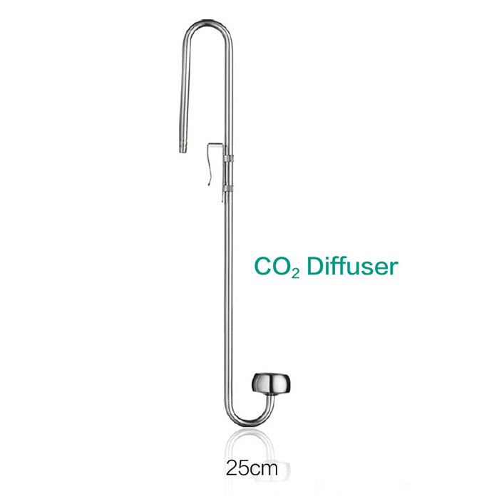 Chihiros Stainless Steel Stand CO2 Diffuser Atomizzatore in acciaio 25cm