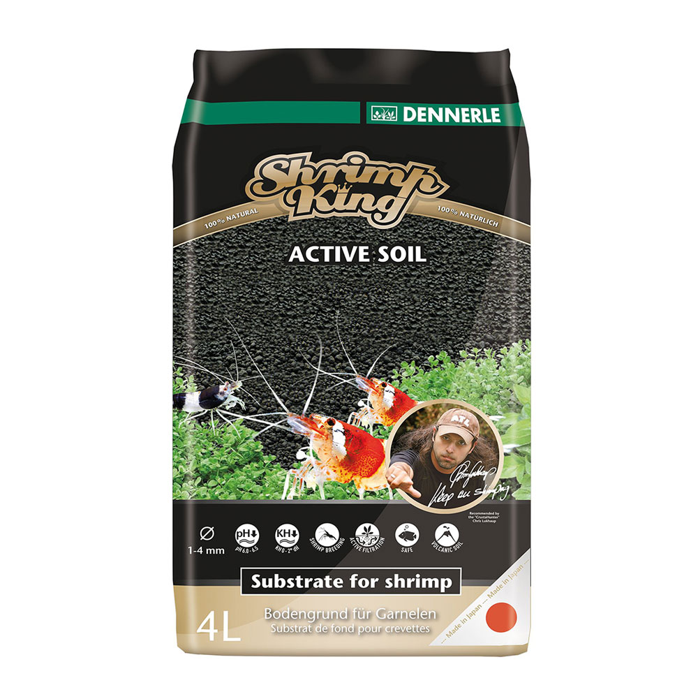 Dennerle Shrimp King Active Soil Fondo Fertile specifico per gamberetti 4lt