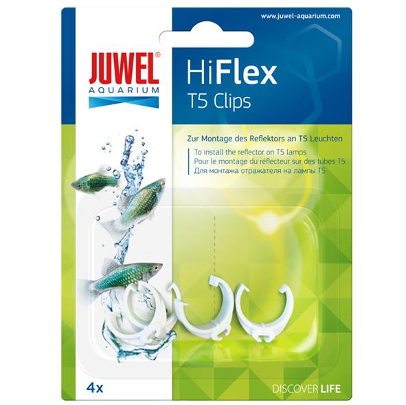 Juwel HiFlex T5 16 mm Clips di ricambio 4 pz