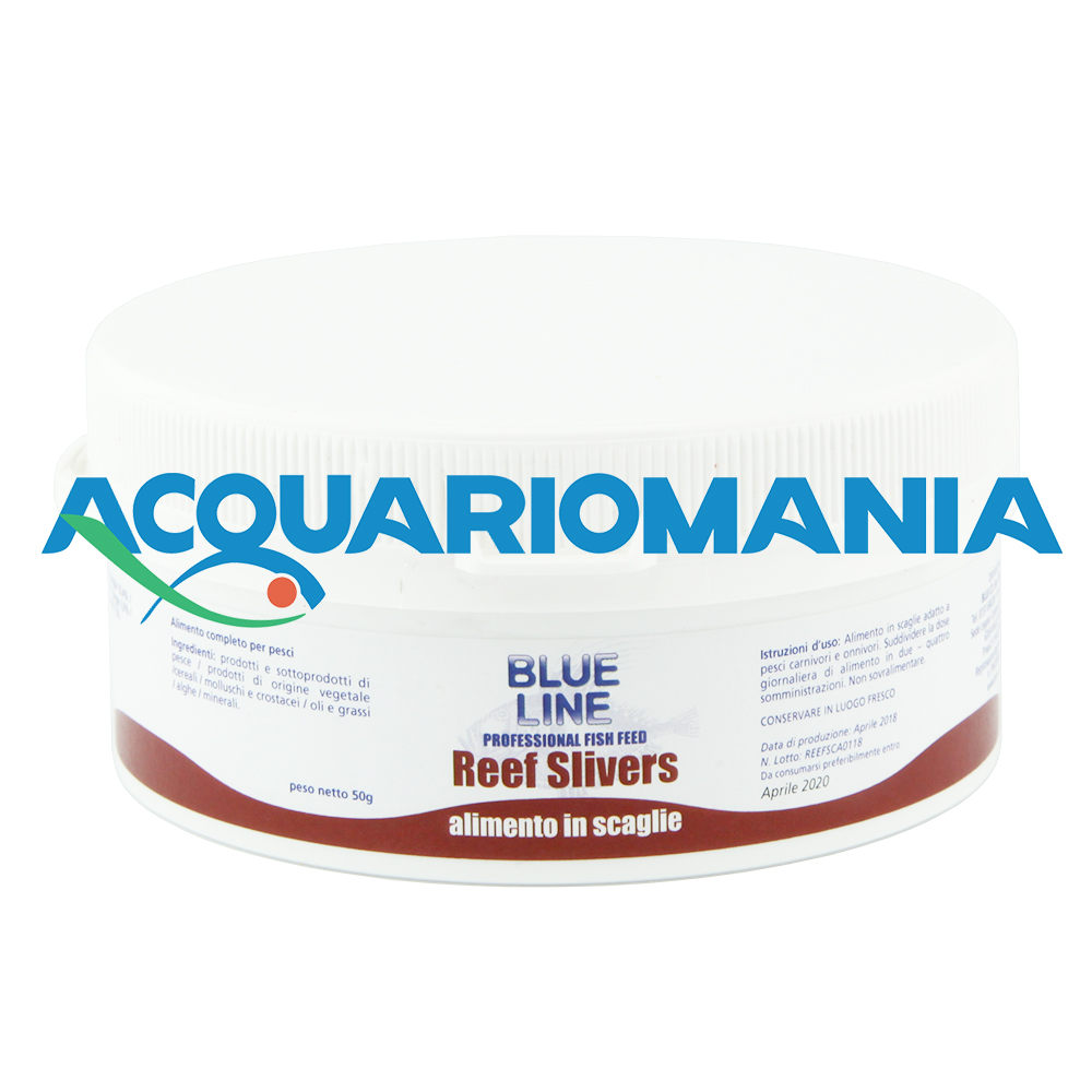 Blue line Reef Slivers Mangime in scaglie per dolce e marino 50g