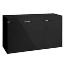 Aqpet Cabinet 120 Supporto per Acquario in Legno Nero 120x50x80h cm