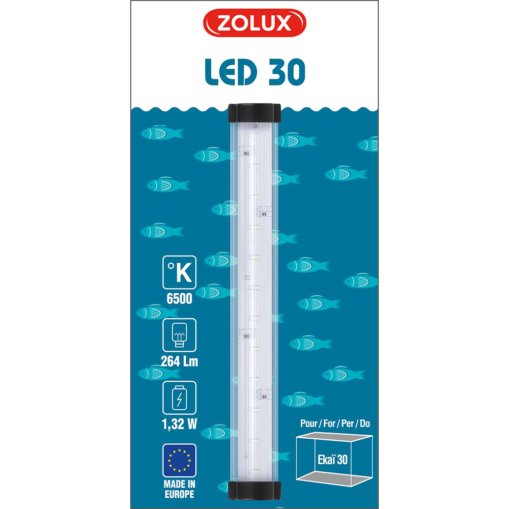 Zolux Lampada Led 30 per Acquario Ekai 1,32W