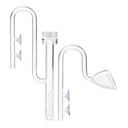 Aqpet In Out Skimmer 17mm in vetro Set di mandata e aspirazione filtri esterni