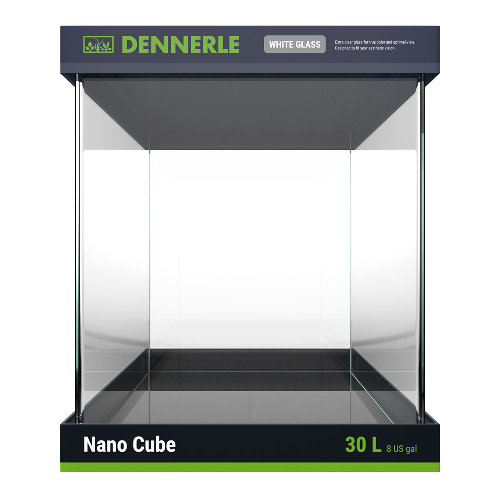 Dennerle Nano Cube White Glass Acquario in Vetro Extrachiaro 30Lt 30x30x35h cm