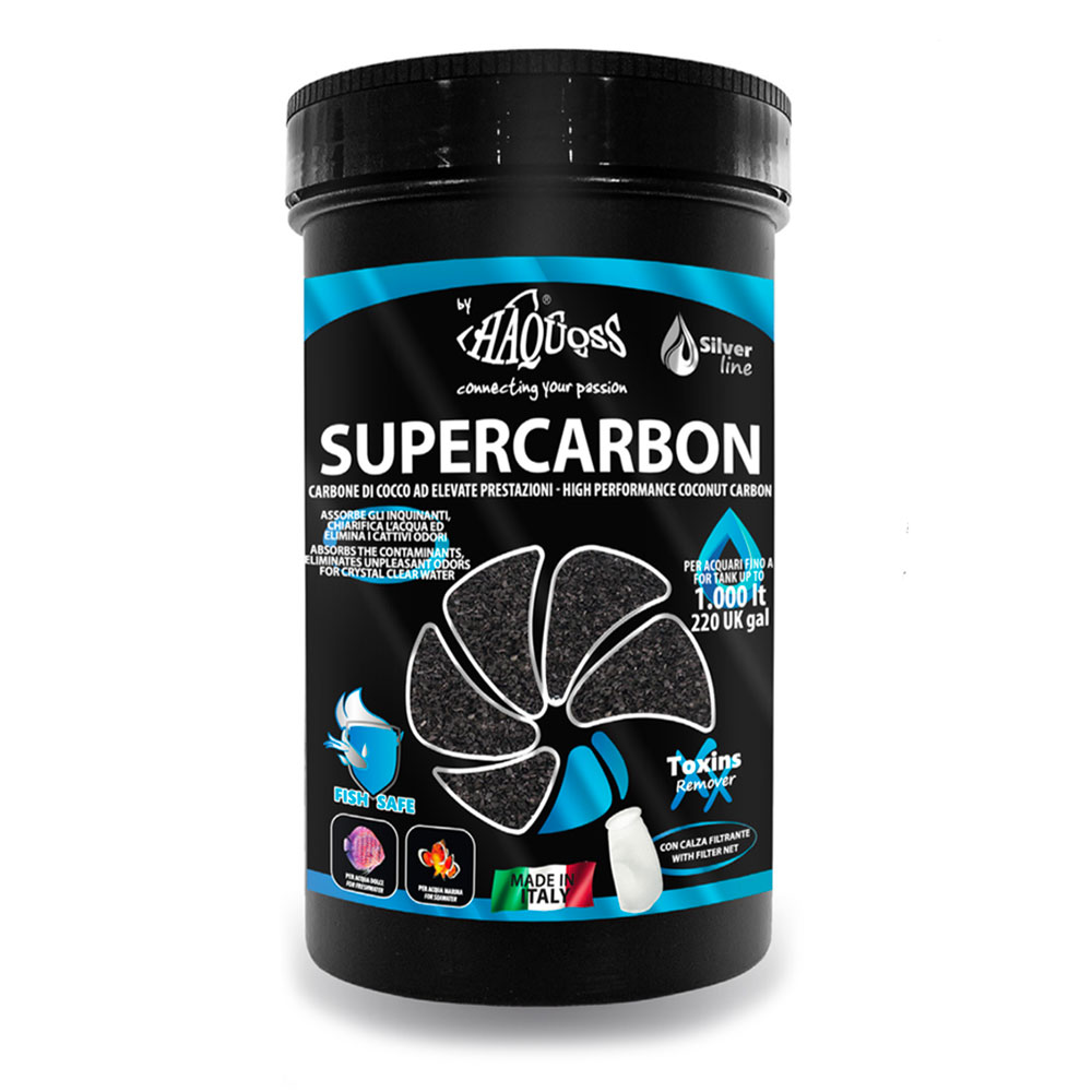 Haquoss Supercarbon Carbone di Cocco ad elevate prestazioni 500ml 420gr