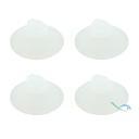 Haquoss Ventosa in Silicone di Ricambio per Filtri biologici 4pz