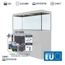 Amtra Acquario Alux Bianco Combi con Mobile e Filtraggio 450L 150x55x148h cm