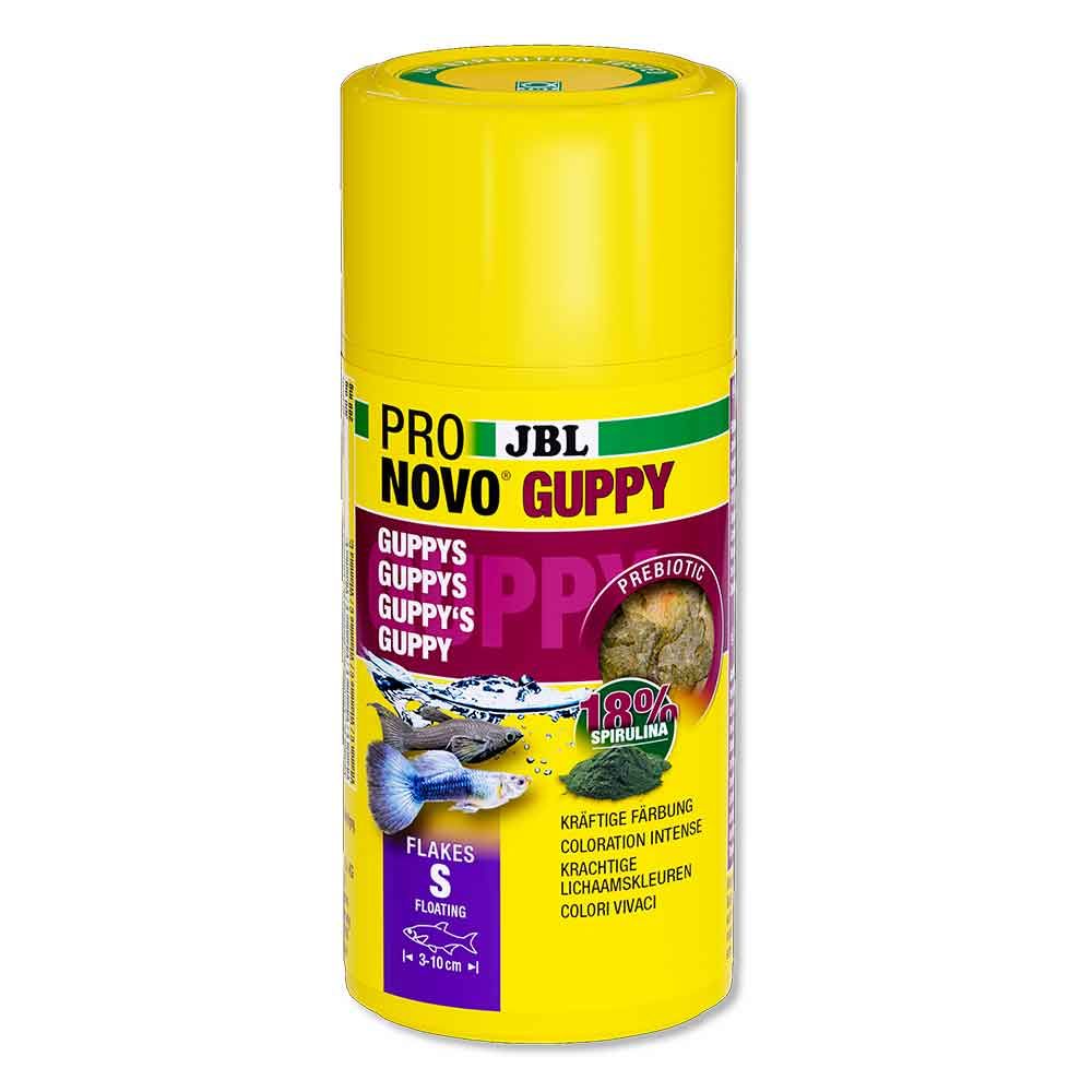 Jbl ProNovo Guppy Flakes S con Spirulina e Prebiotici 100ml 20gr