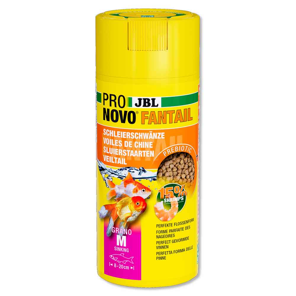 Jbl ProNovo Fantail Grano M Granulare con Shrimps e Prebiotici 250ml 145gr