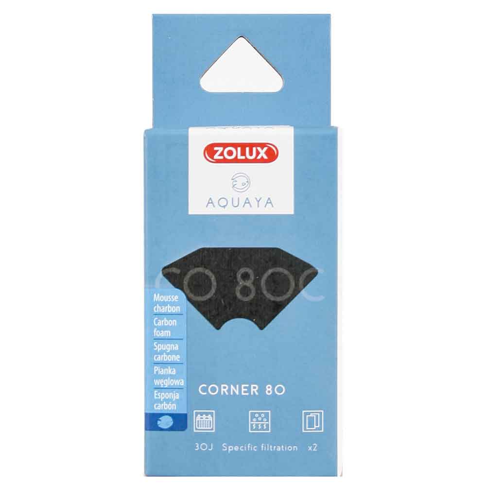 Zolux Aquaya Corner 80 Spugna carbone